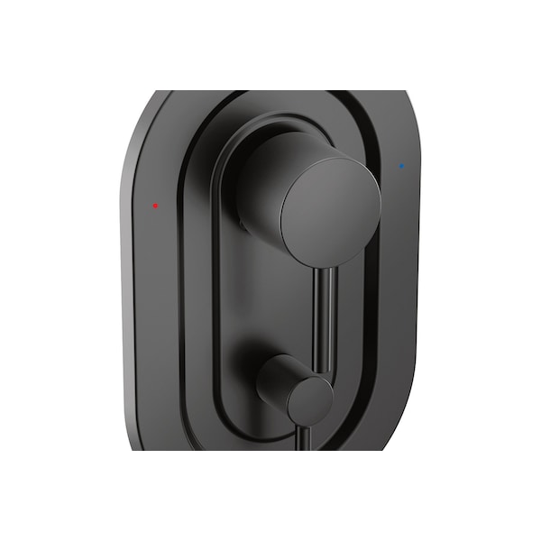 Posi-Temp(R) With Diverter Tub/Shower Valve Only Matte Black